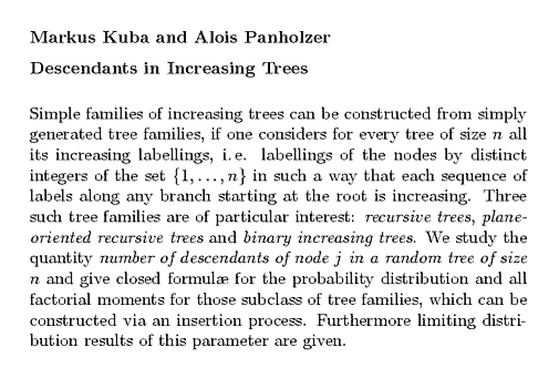 Plain TeX source file for the abstract.