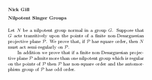 Plain TeX source file for the abstract.