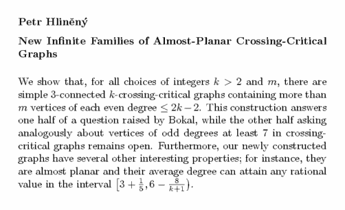 Plain TeX source file for the abstract.