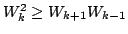 $ W_k^2geq W_{k+1}W_{k-1}$